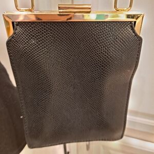 Moda International Black and Gold Shoulder Bag